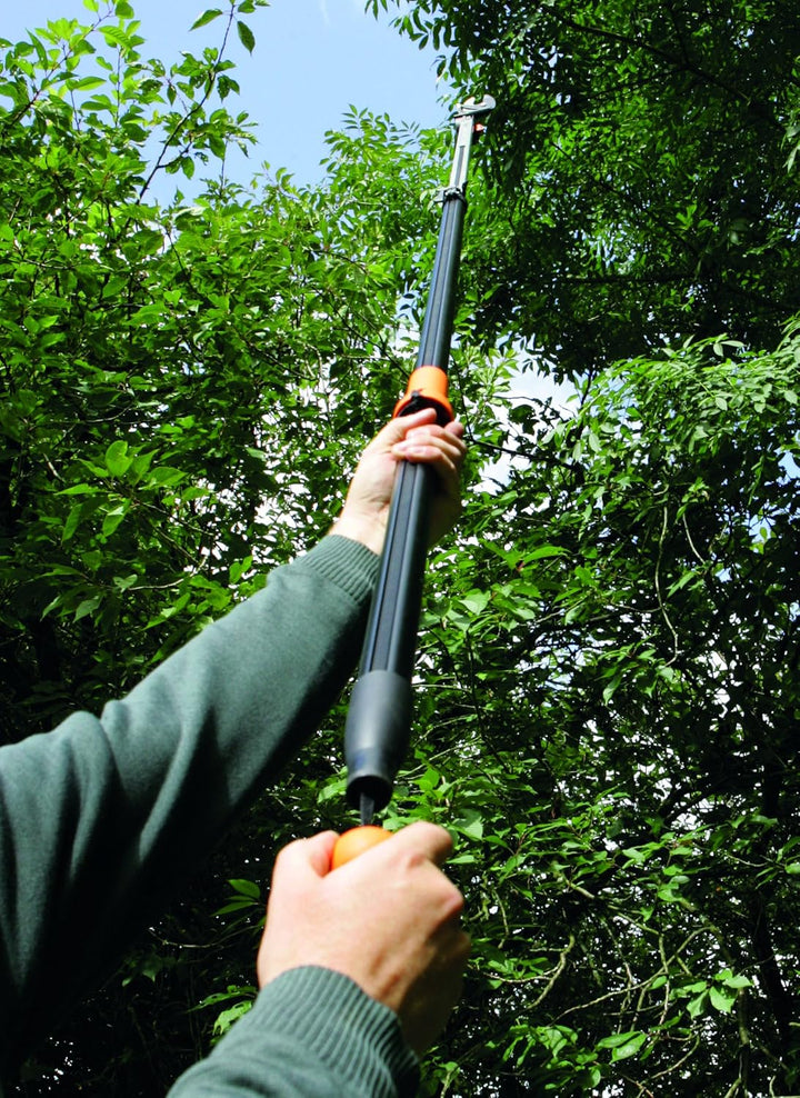 Fiskars Bypass Teleskop-Schneidgiraffe für frische Äste und Zweige, Antihaftbeschichtet, Stahlklinge