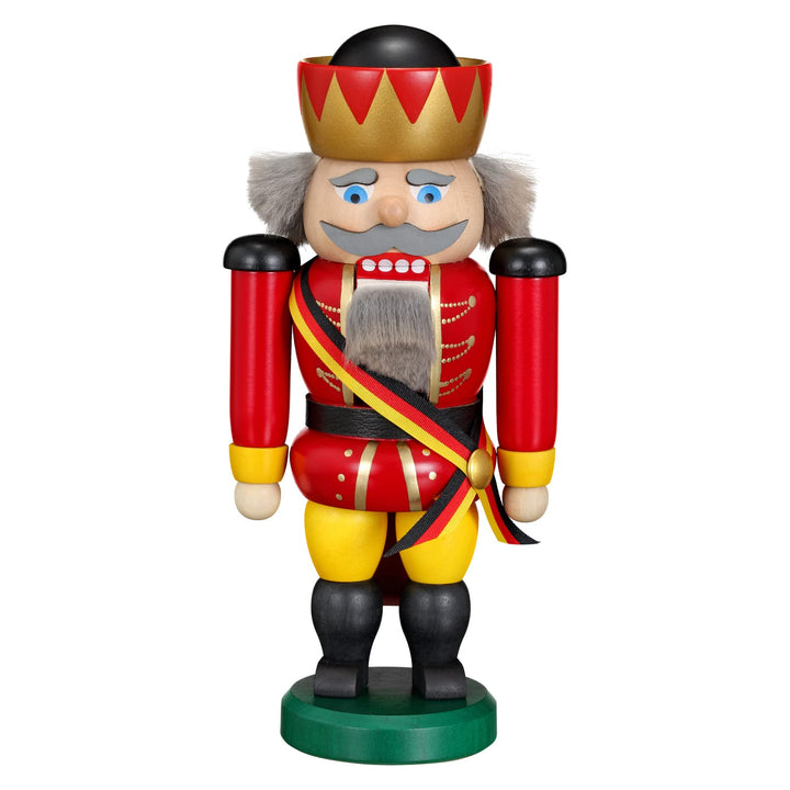 Seiffener Volkskunst Nussknacker Deutscher Typ original Erzgebirge (21 cm), 21 cm