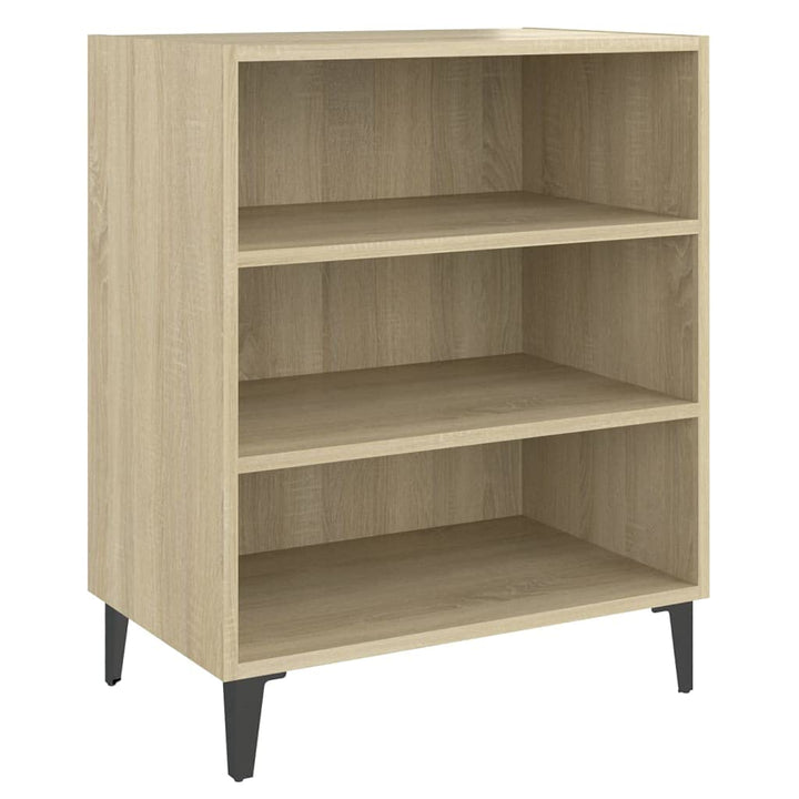 vidaXL Sideboard mit 3 Regalböden Bücherregal Standregal Beistellschrank Bücherschrank Regal Schrank