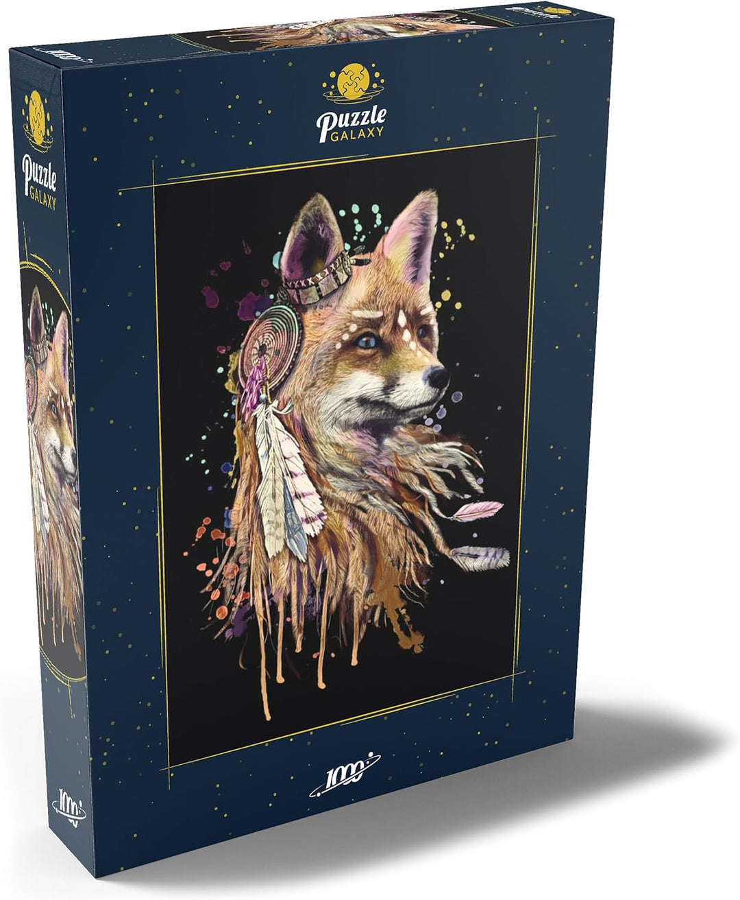 Fuchs mit einem Totem - Premium 1000 Teile Puzzle - MyPuzzle Sonderkollektion von Puzzle Galaxy, 100
