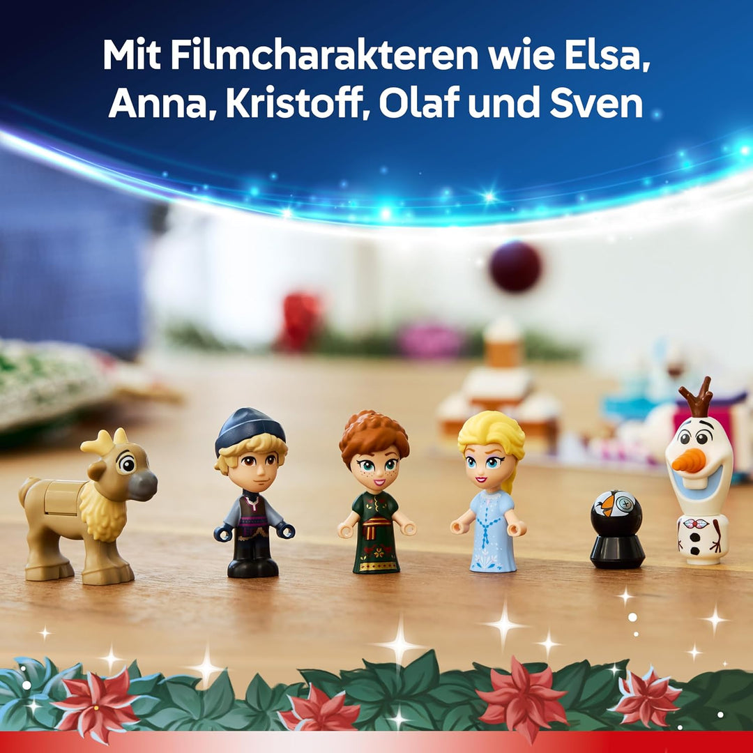 LEGO ǀ Disney Frozen Adventskalender 2025 Kinder Spielzeug - Kreatives Spielset - Bauset mit den Fig