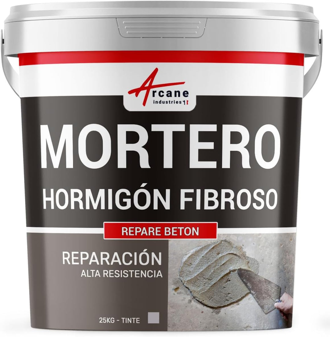 REPARE BETON – Mörser für Reparatur, Faserbeton, splitterter Beton, grau 25 kg Grau, 25 kg Grau