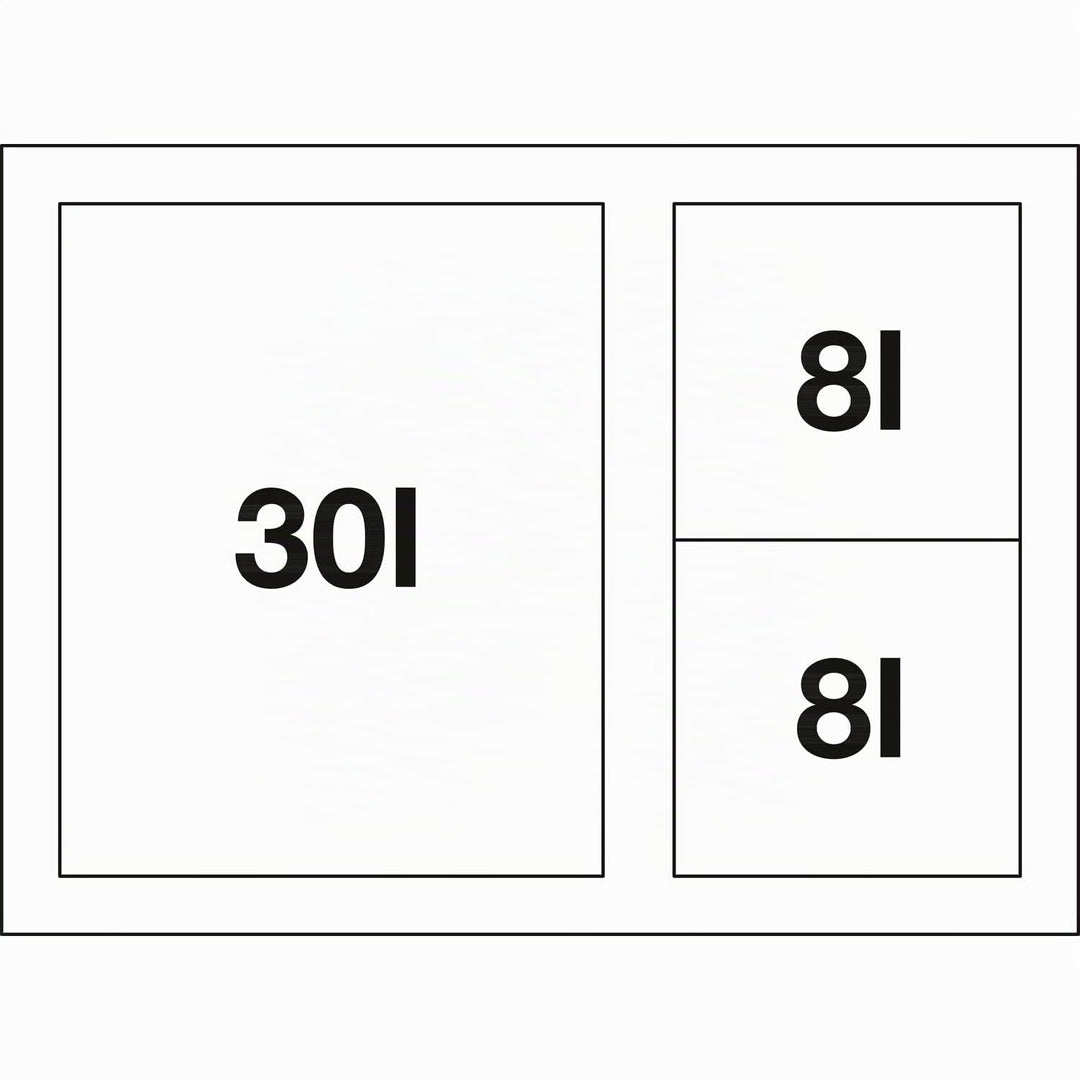 BLANCO SELECT II XL 60/3 | Kunststoff, Aluminium | 60er Unterschrank | Auszugssystem zur Frontanbind