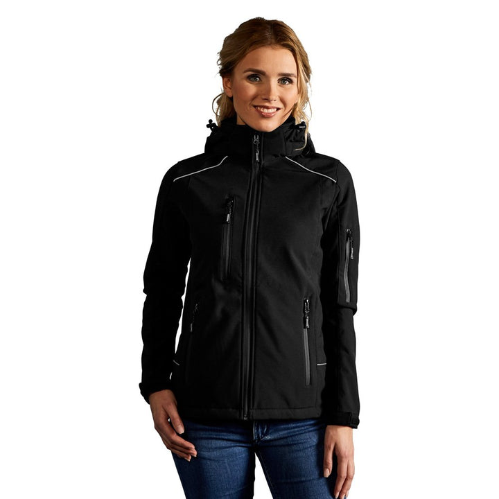 Softshell Jacke Damen, Schwarz, XL