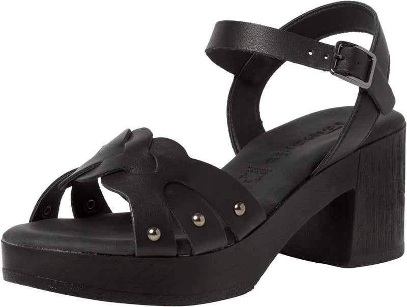 Tamaris Damen Sandaletten, Frauen Sandalen,TOUCHit-Fussbett 40 EU Schwarz, 40 EU Schwarz