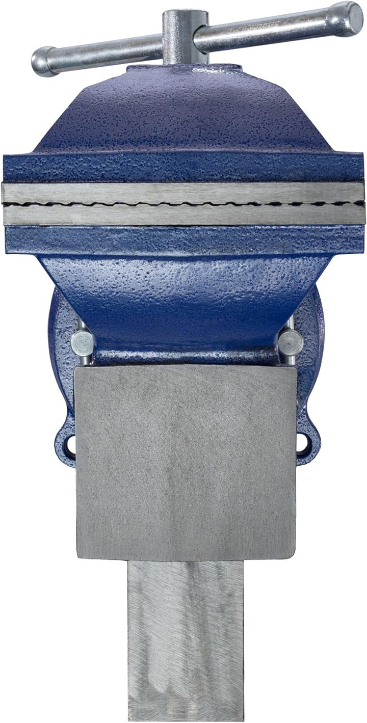 tectake® Schraubstock Amboss 360° drehbar mit Drehteller für Werkbank - diverse Grössen - (Spannweit