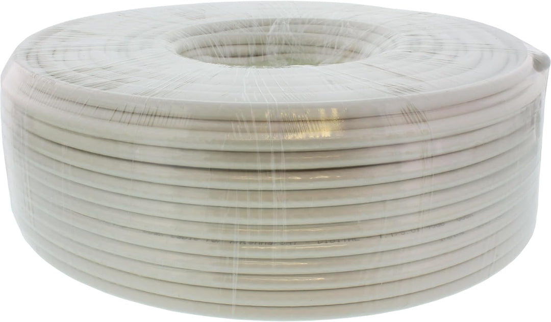 InLine 69961Q Koaxialkabel für SAT und Breitband, digital, Typ 1,1/5,0, >95dB, 100m Rolle