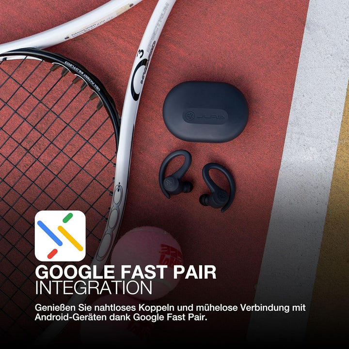 JLab Go Air Sport+ Kopfhörer Bluetooth, Sportkopfhörer 35+ Std., True Wireless In Ear Kopfhörer kabe