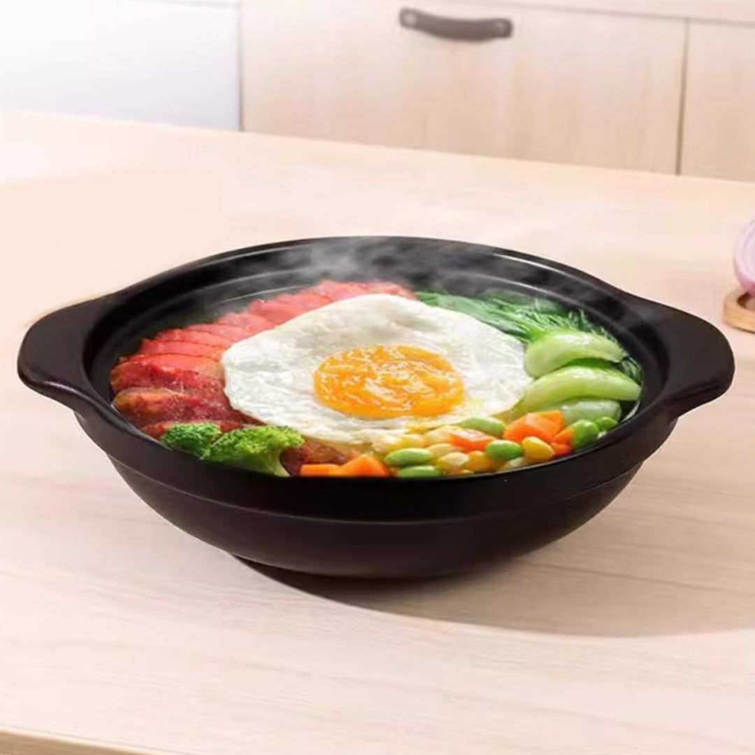 Keramik Schmortopf 600 Ml mit Deckel und Untertasse Hitzebeständig und Trocken Garend Chinesischer T