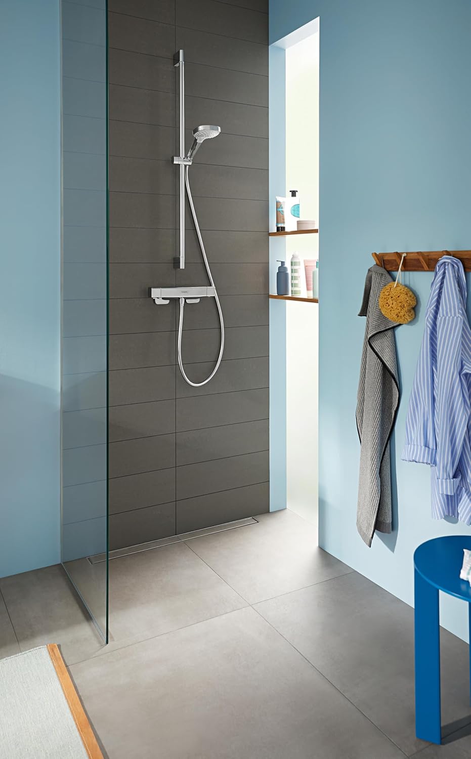 hansgrohe Croma Select S wassersparendes Duschset 0,90m, 3 Strahlarten Weiss/Chrom Weiss/Chrom 0,90m