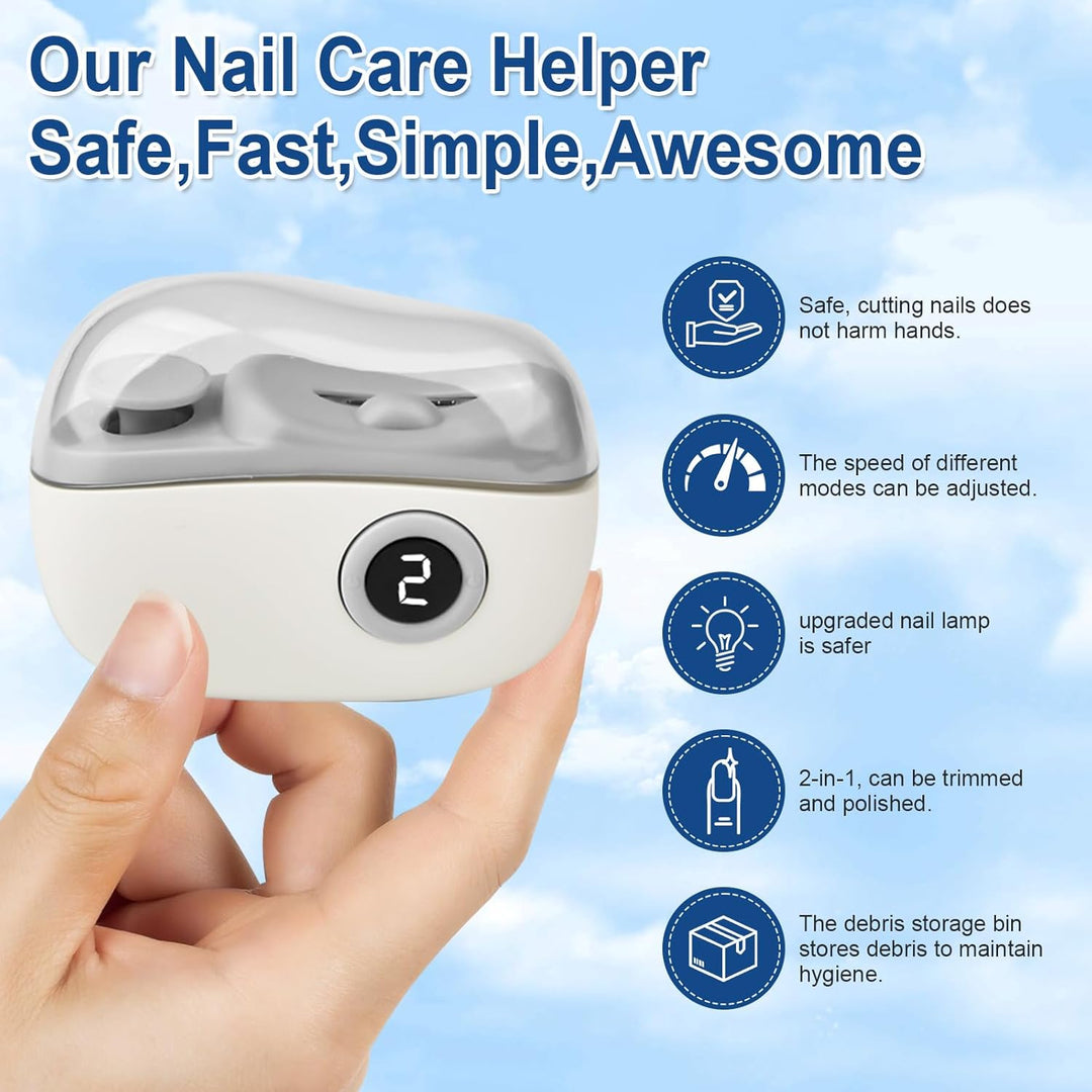 Elektrischer Nagelknipser, 3-in-1Elektrische Nagelfeile, Multi-Functional Nagelschneider Elektrischm
