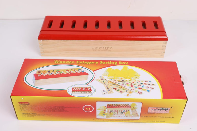 Toys of Wood Oxford Montessori Lernspielzeug - Sortieren, Vergleichen und Lernen - 8 Objektkategorie