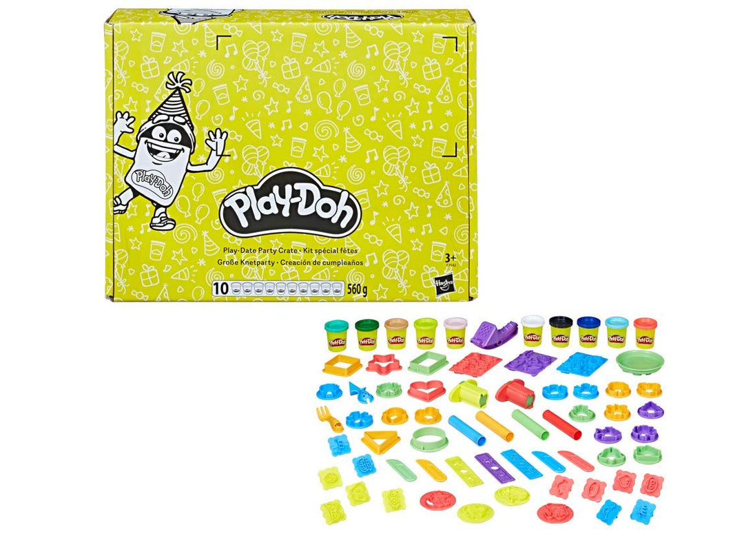 Hasbro Play-Doh E2542F03 Grosse Knetparty, Knete, Mehrfarbig Single, Single