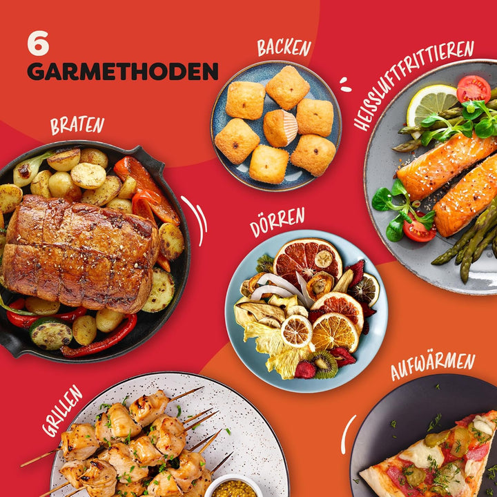 Instant Pot Vortex Dual PFAS-freie Heissluftfritteuse, gross, 11 l, zwei Körbe, 7 l + 4 l, 8 in 1 –