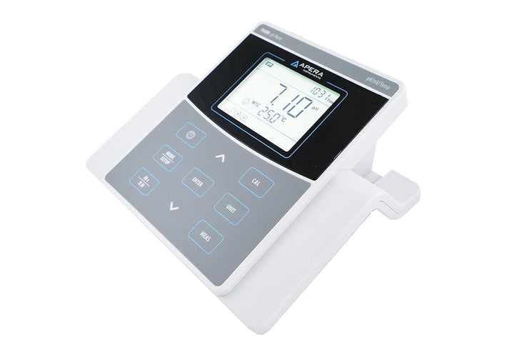 Apera Instruments PH800 Labor-/Tisch-pH-Messgerät (Inklusive 201T-F pH-Elektrode mit integrierter Te