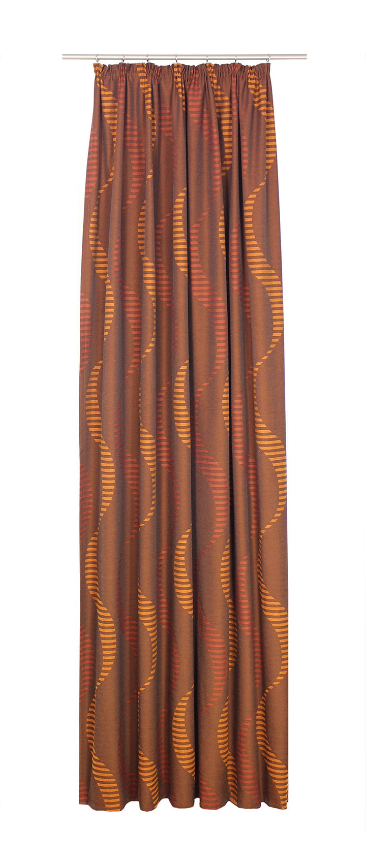 Wirth Fertigschal Lupara mit Kräuselband, Polyester, Rot, 245 x 132 cm Rot 245 x 132 cm, Rot 245 x 1