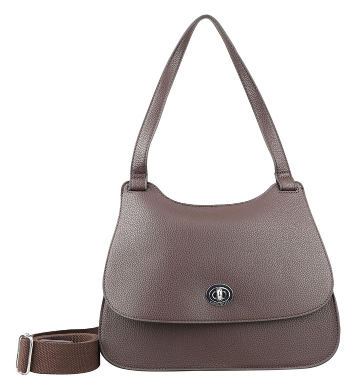 Gerry Weber - paloma handbag mhf Schwarz Farbe:dunkelbraun / Material:polyester,pu, Farbe:dunkelbrau
