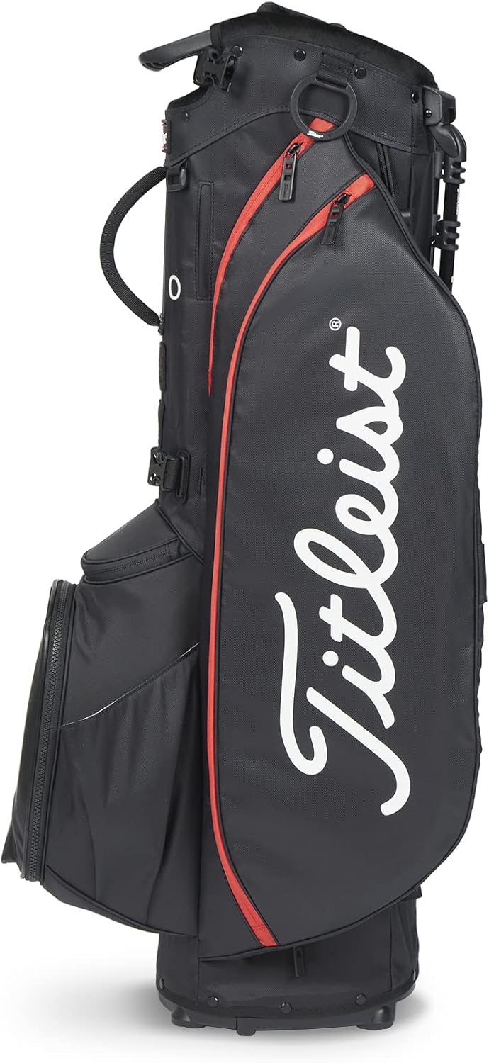 Titleist Unisex – Erwachsene Players 5 Stand Bag Spieler 5 Einheitsgrösse Schwarz/Schwarz/Rot, Einhe
