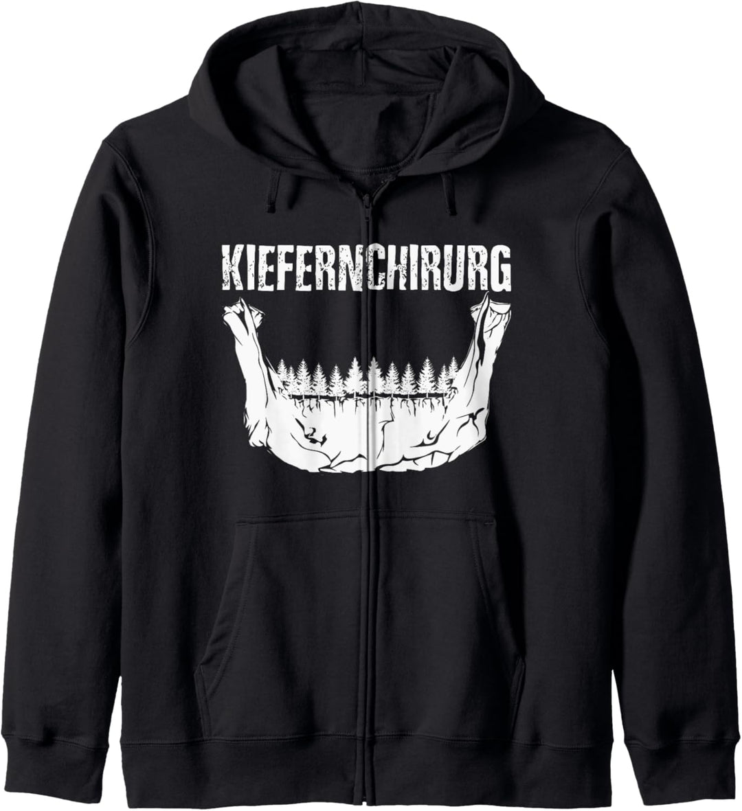 Lustiger Kiefer Baum Spruch Kiefernchirurg Kapuzenjacke