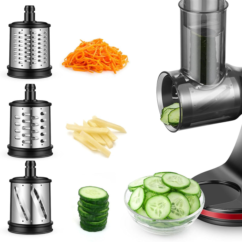 Elektrische Gemüsehobel Zubehör für AMZCHEF Slow Juicer ZM1501&GM3001 Käsereibe Küchenreibe Trommelr