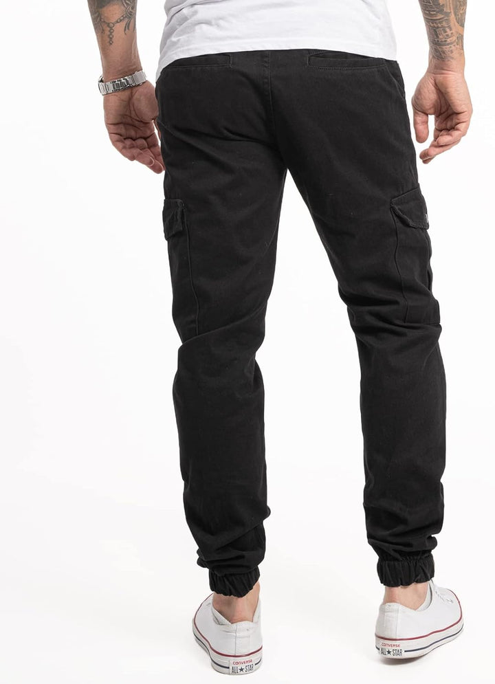 Rock Creek Herren Hose Cargohose RC-2356 32W / 30L Schwarz, 32W / 30L Schwarz