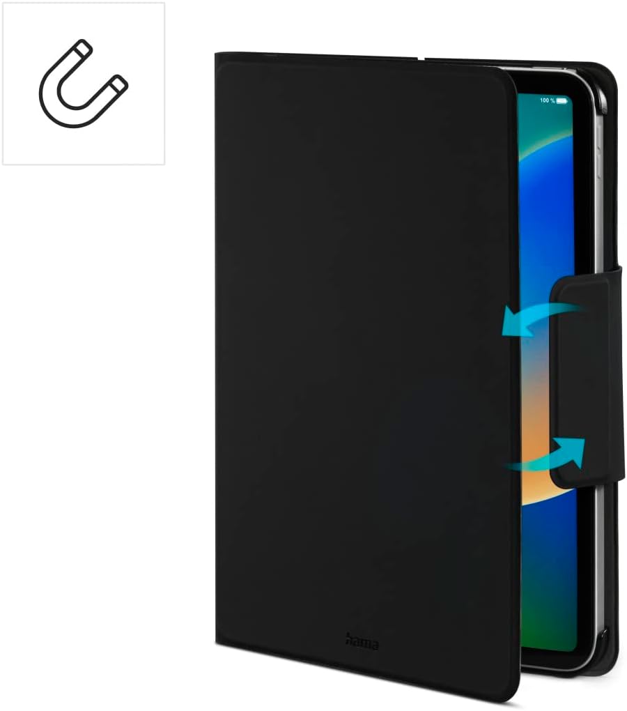 Hama Hülle mit Tastatur für iPad 10. Generation 2022 (Bluetooth Tastatur mit Touchpad, Standfunktion