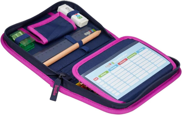 ergobag Federmäppchen Set 22-teilig, Lyra Buntstifte, Stundenplan-Fach, Kleingeld Fach, Lineal Bärla