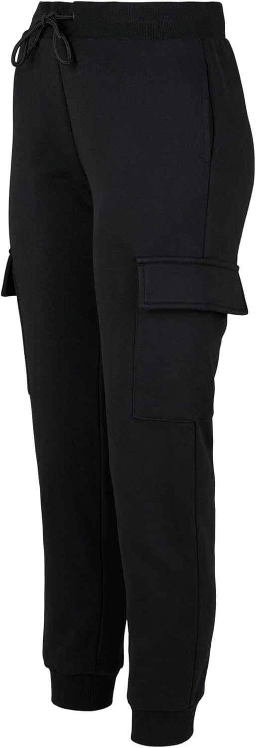 Urban Classics Damen Ladies Cargo Sweat Pants S Schwarz, S Schwarz