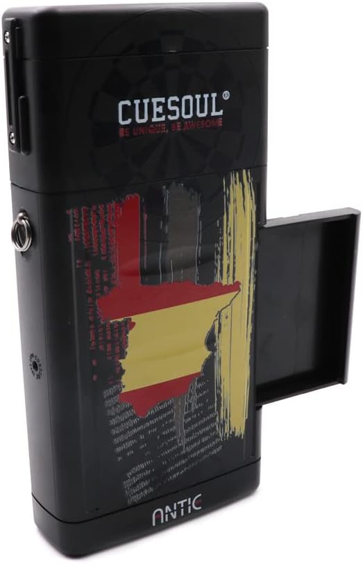CUESOUL ANTIE Hard Dart Case, Hält 6 Dartpfeile mit Stahlspitze/Softspitze und zusätzliches Zubehör,