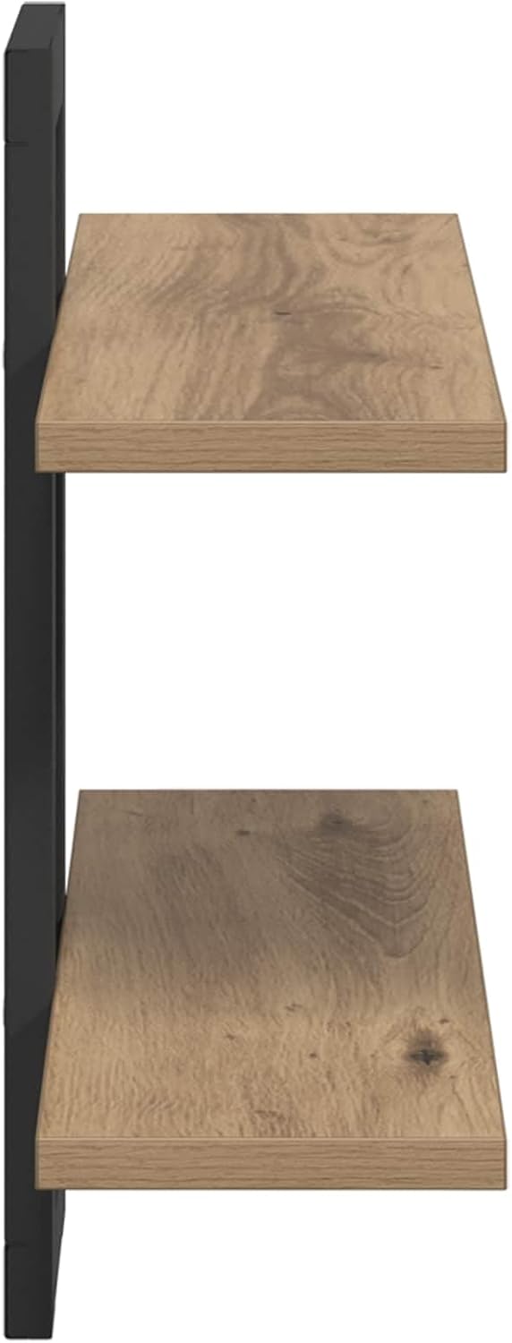 vidaXL Schweberegale Artisan-Eiche 40 x 15 x 40 cm Holzwerkstoff, Artisan-eiche