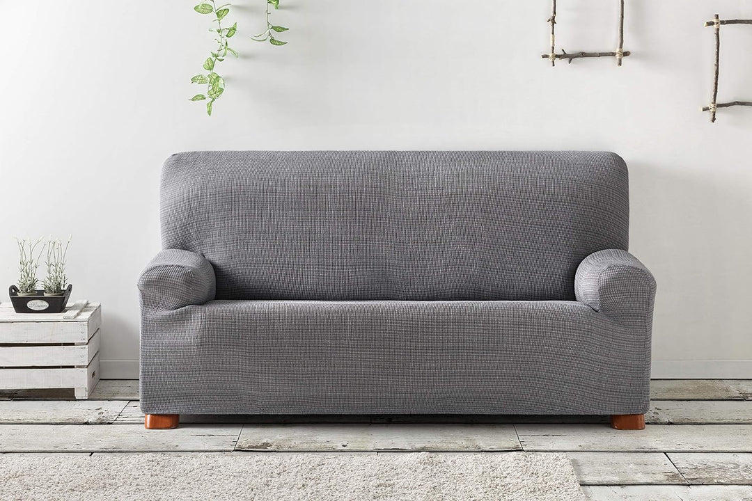 Eysa Aquiles elastisch Sofa überwurf 2 sitzer Farbe 00-Ecru, Polyester-Baumwolle, 37 x 29 x 7 cm