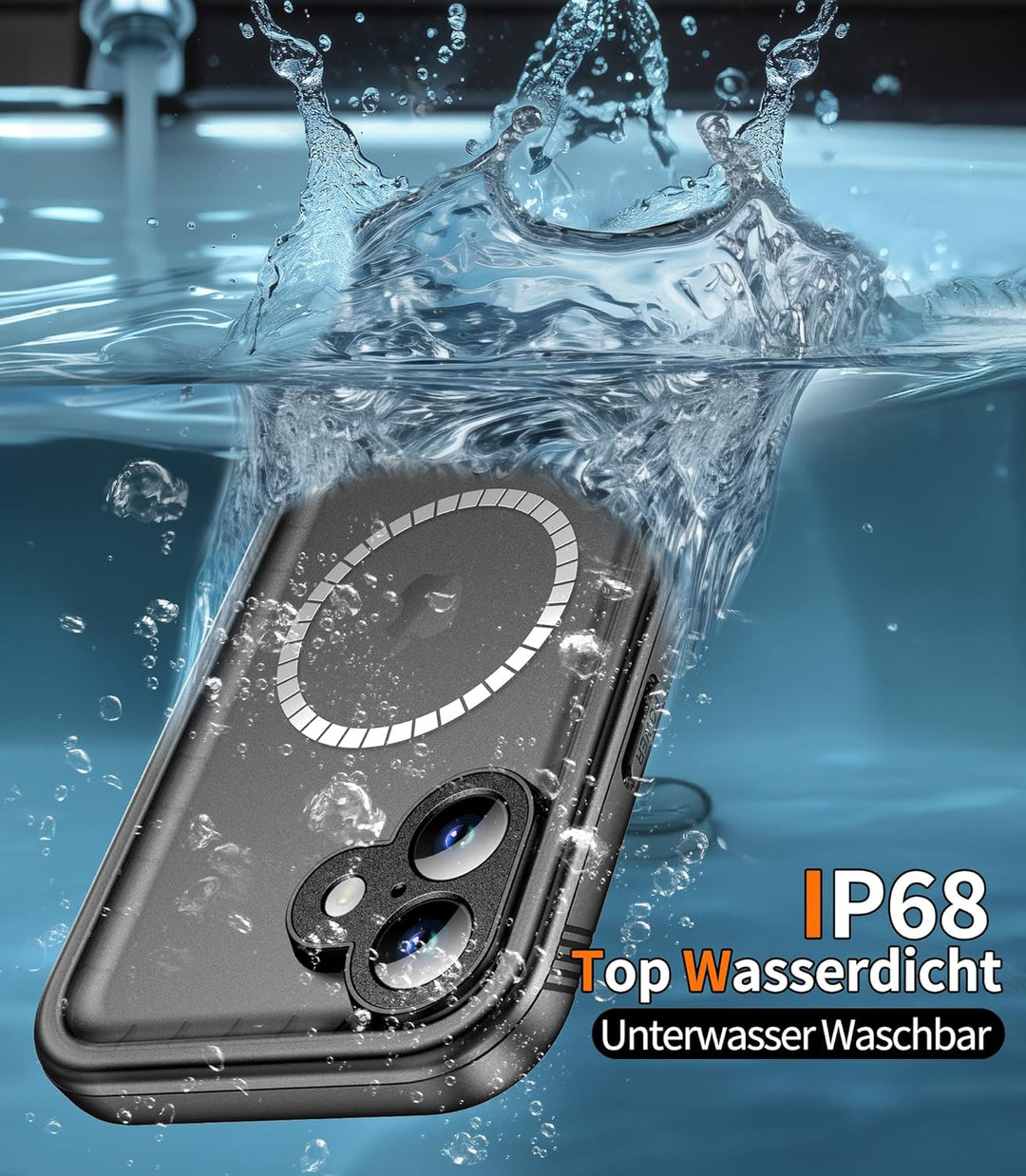 Cozycase TOP Militärschutz Magnetische Hülle für iPhone 16 Plus für MagSafe wasserdichte 360 Grad Pa
