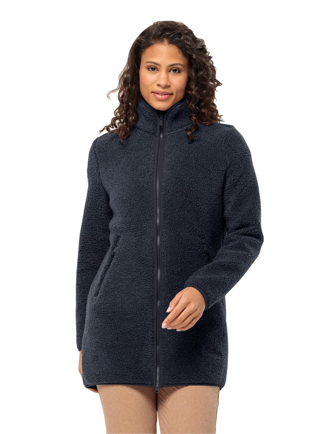Jack Wolfskin High Curl Coat W Damen-Fleecejacke XS night blue, XS night blue