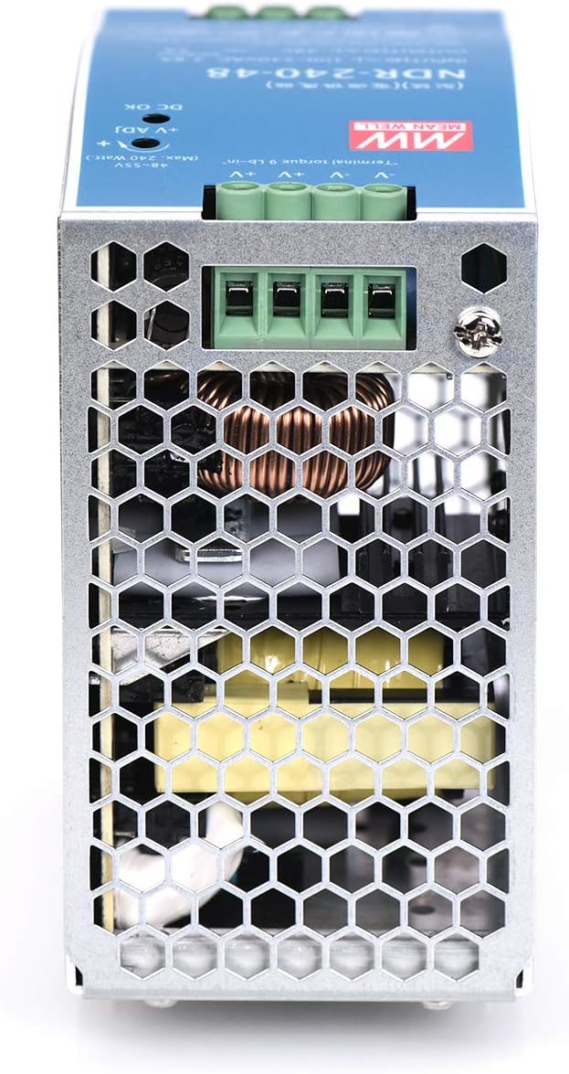 DIGITUS Industrielles Netzteil - Hutschienen-Montage - Output 48V DC / 5A / 240W - Input 100-240 VAC