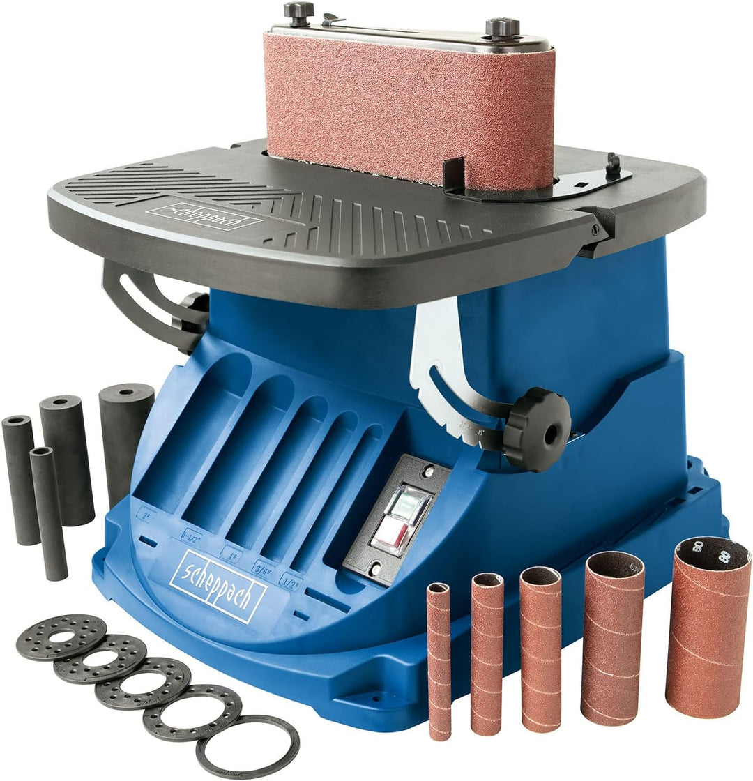 Scheppach oszillierender Spindelschleifer OSM600 + 18 tlg. Schleifhülsenset (Körnung 120) | 450W, ne