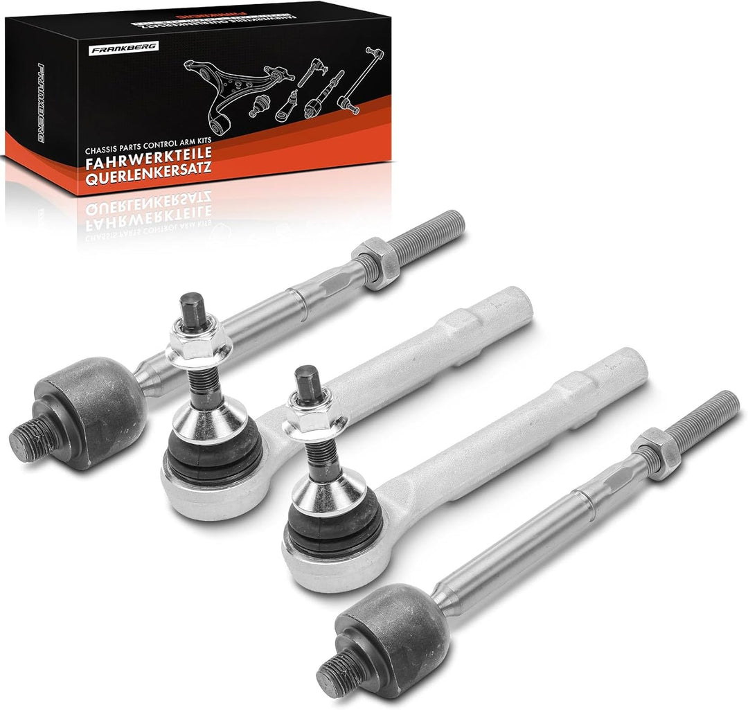 Frankberg 4x Spurstange Spurstangenkopf Vorderachse Links Rechts Kompatibel mit Model S 5YJS 2012-20