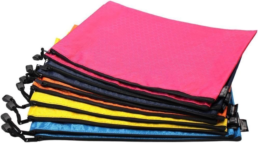 MMY - 10 Stück Dokumentenmappe mit Perlen, matt, Fussball, Tasche, PVC, Reissverschluss, Dokumentenm