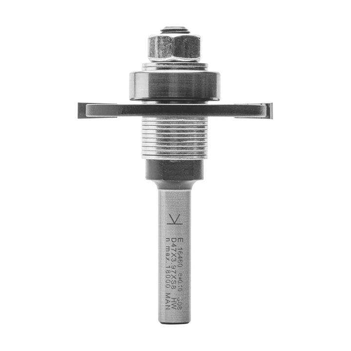 ENT 16460 Flachdübelfräser HW, Schaft (S) 8 mm, Durchmesser (D) 47 mm, NL 3,97 mm, SL 32 mm, mit 3 K