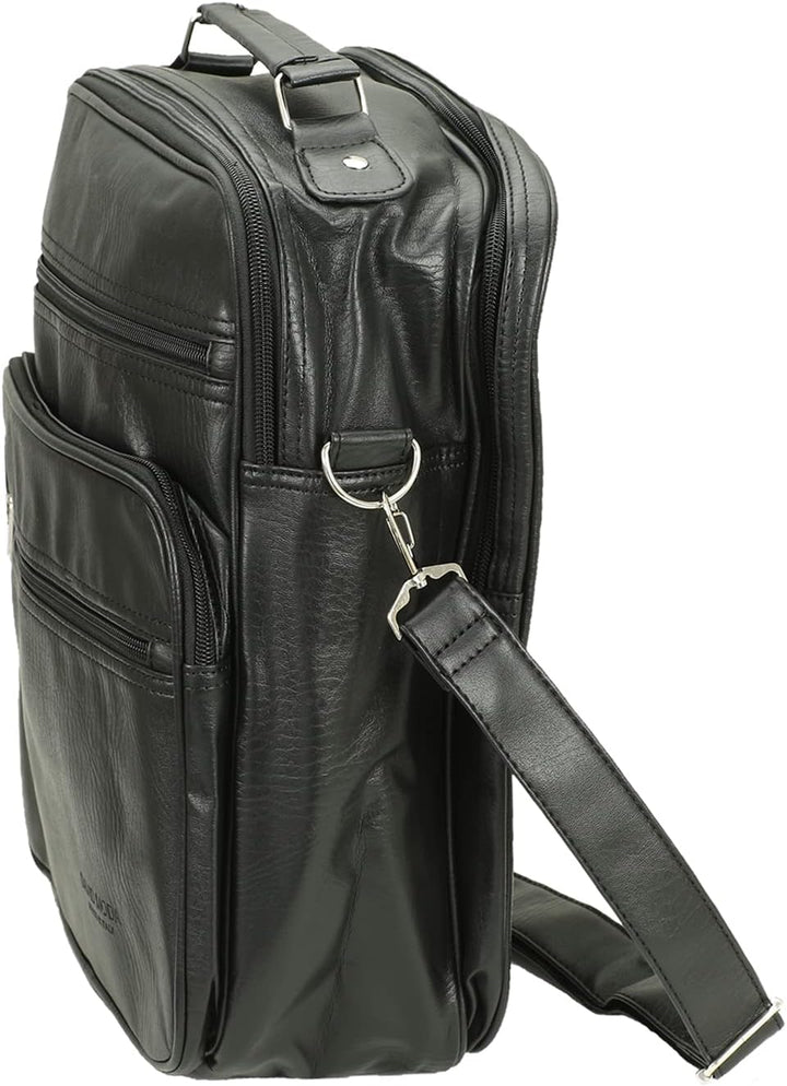 Business Arbeitstasche Herren Damen – Leder Umhängetasche/Schultertasche/Messenger Bag – Wasserabwei