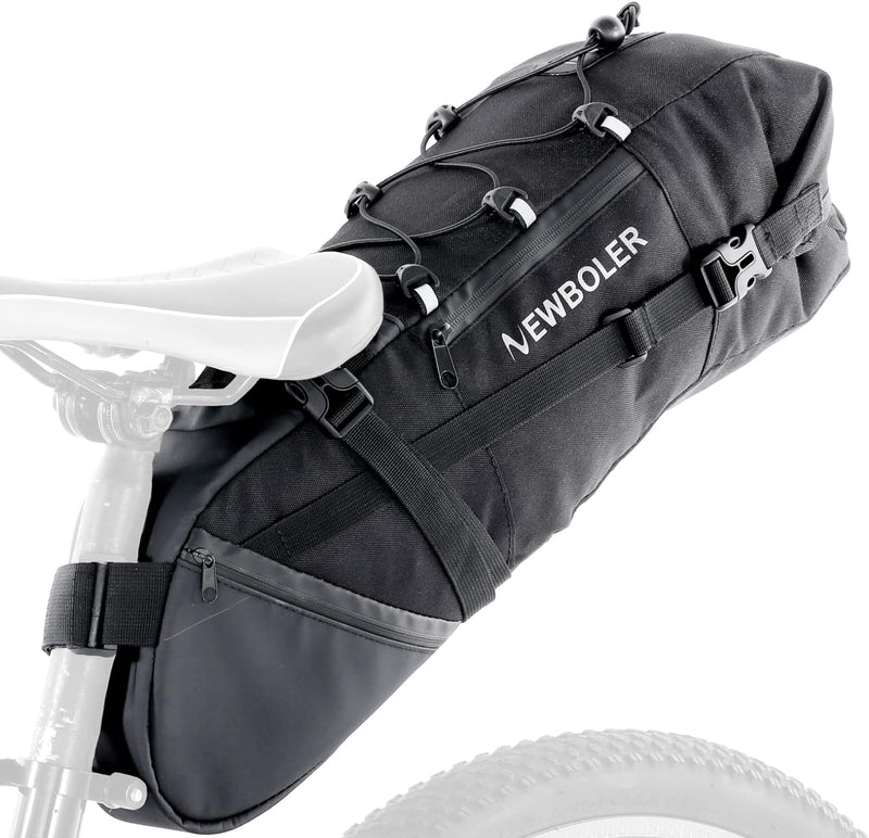 Lixada Fahrrad Satteltasche wasserdichte 10L Fahrradsitztasche Rennrad Mountainbike Hecktasche Fahrr