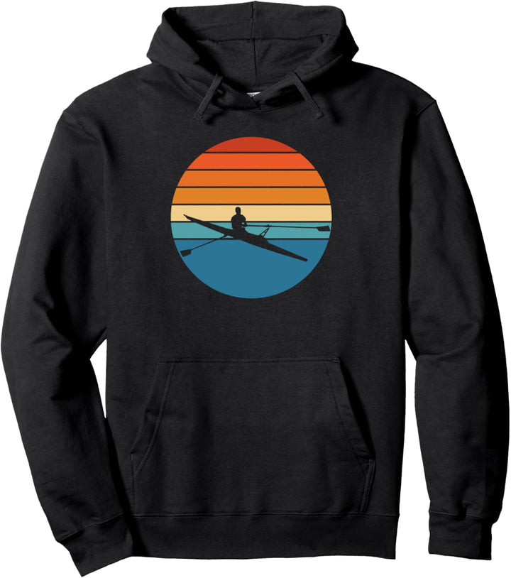 Retro Rudern Rudersport Pullover Hoodie