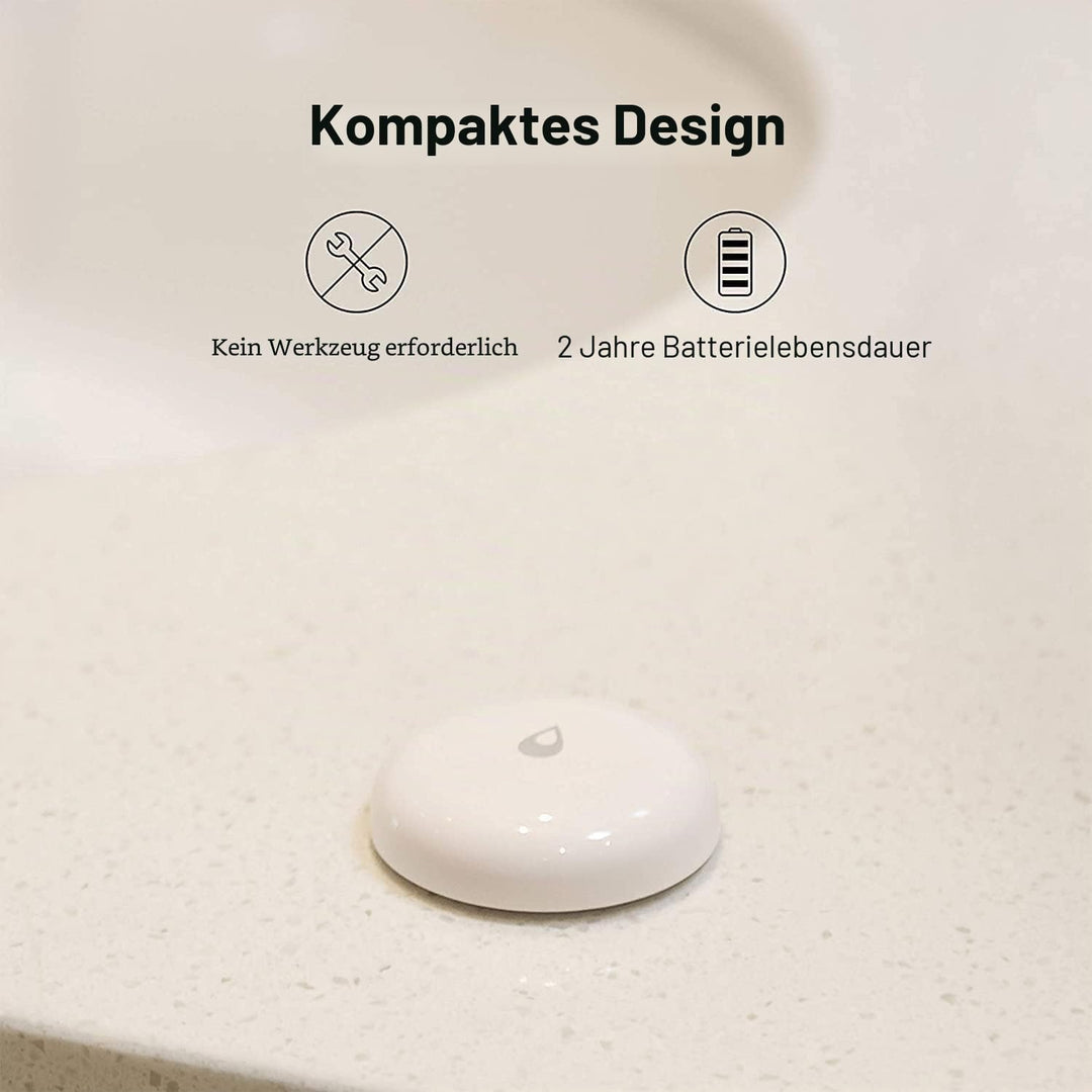 Aqara Wassermelder, Erfordert Aqara Hub, Wassersensor Drahtloser Flutdetektor für Alarmanlage und Sm