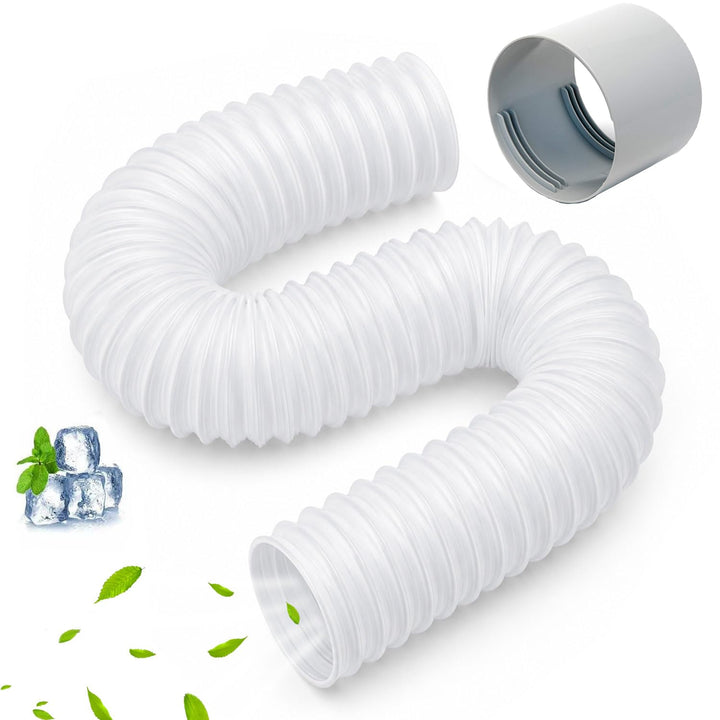 Abluftschlauch Klimagerät mit Adapter 150 mm 2m,Lüftungsrohrverbinder,Klimaanlage Abluftschlauch 2m,