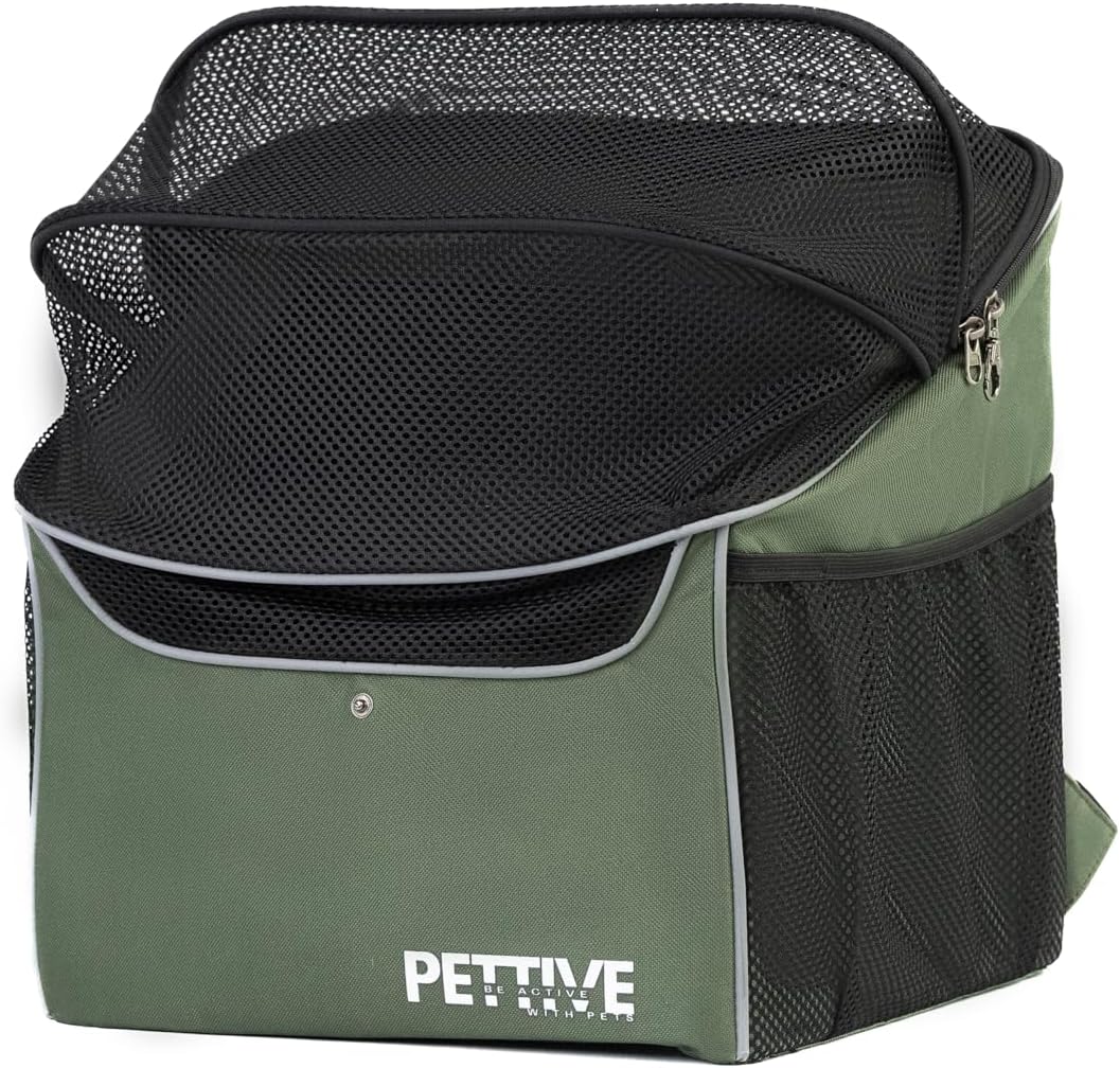 Fahrradkorb für Hunde, Fahrradkorb für Katzen, Rucksack für Hunde, Katzentransportbox mit Regenabdec