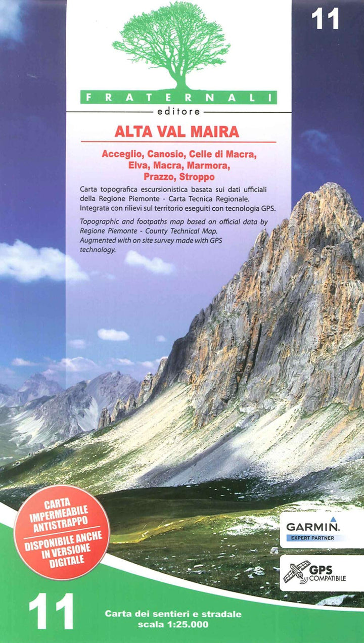 Alta Valle Maira (wandelkaart, Band 11), Taschenbuch