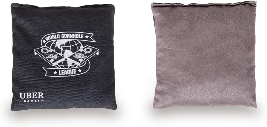 Uber Games - World Cornhole League – 8 professionelle Cornhole Sitzsäcke – 4 x Grün & 4 x Grau – Off