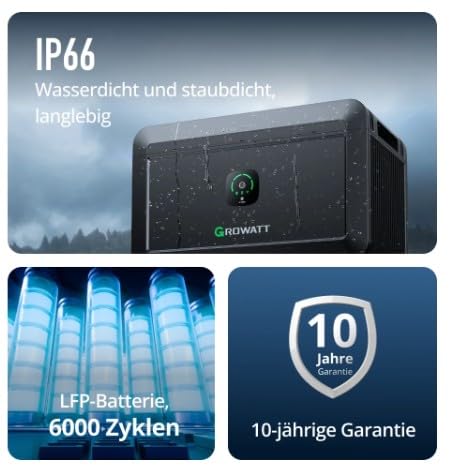 940Wp Balkonkraftwerk mit 2kWh Speicher NOAH 2000 und Trina Vertex S+ 470W Modulen - Speichererweite