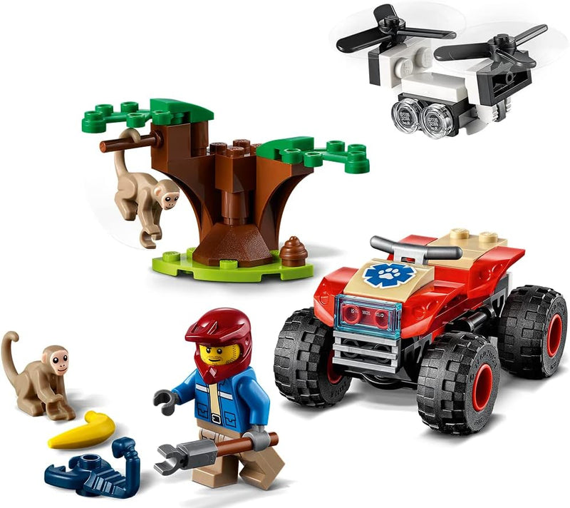 Collectix Lego Set - City Tierrettungs-Geländewagen 60301 + Tierrettungs-Quad 60300