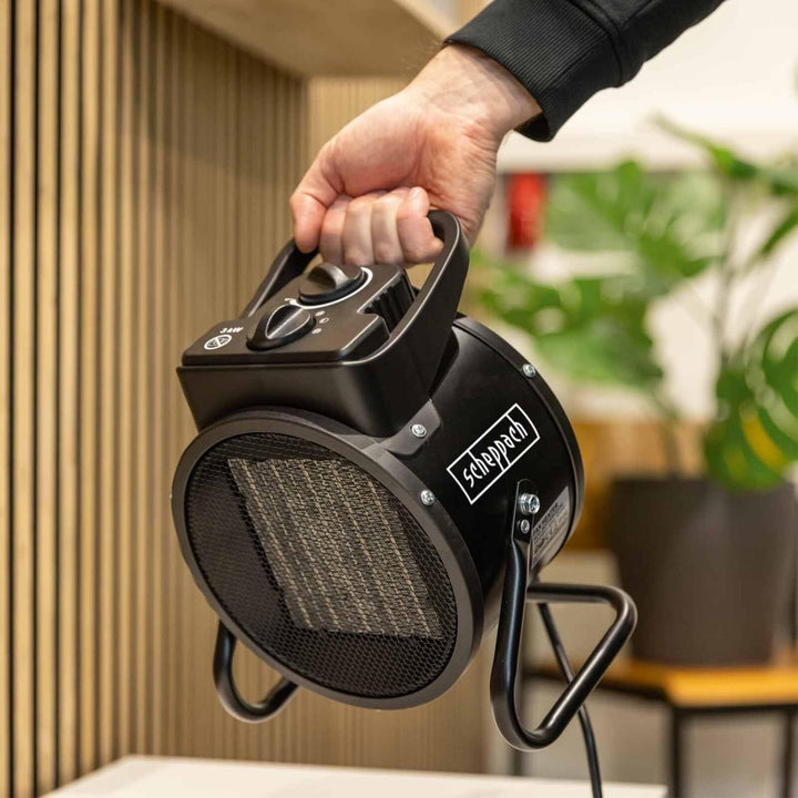 Scheppach EH3000 Elektro Heizlüfter 3000W | Luftmenge 320 m³/h | stufenlose Temperatur von 5–85 °C |