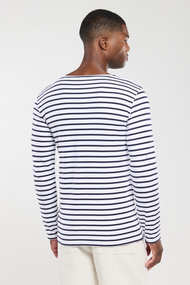 Armor Lux Herren Marinière Houat Héritage Homme T-Shirt XXS Mehrfarbig (400 Weiss/Navire 400/Weiss/S